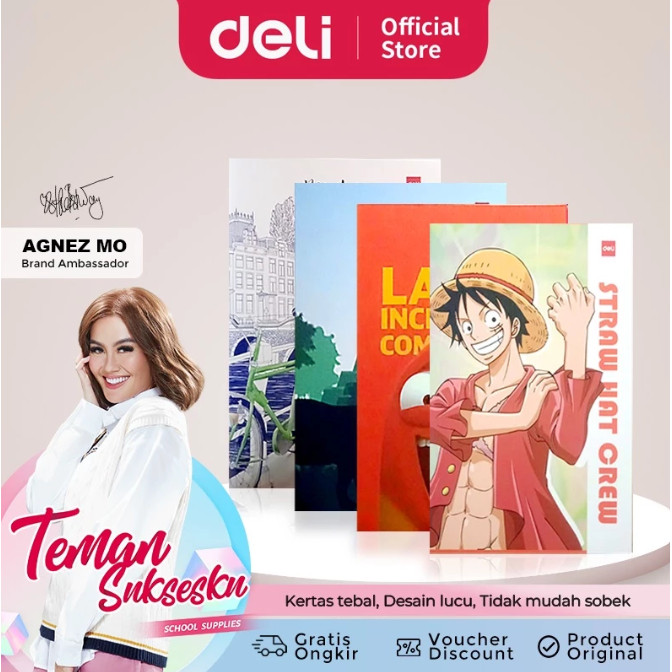 

(Bobomart) 1 PCS Deli Sewing Notebook Buku Tulis Sekolah B5 Isi 42 Lembar CNB542 Murah