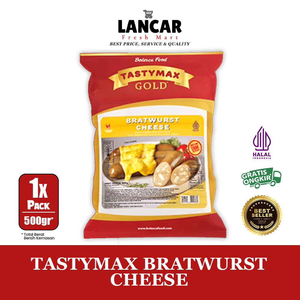 

TASTYMAX BRATWURST CHEESE 500GR
