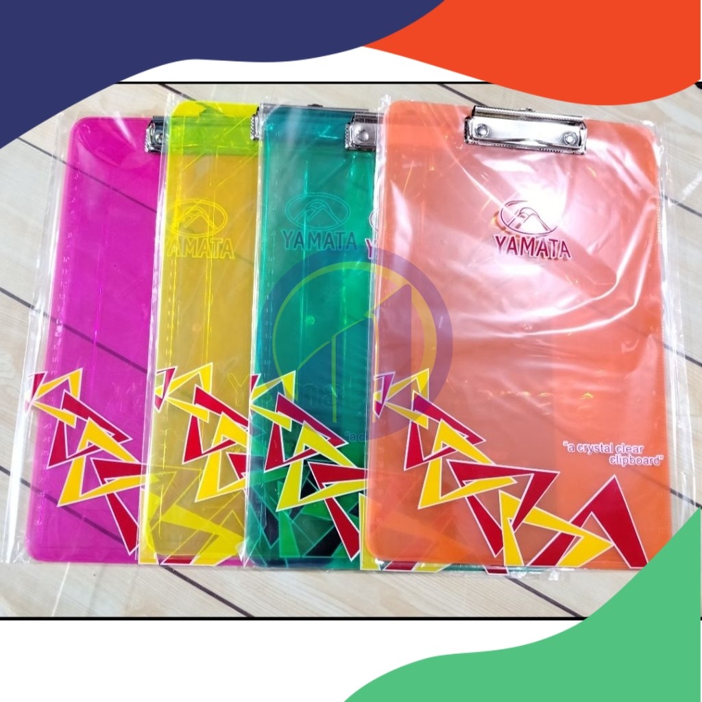 

(PCS) PAPAN UJIAN MIKA TRANSPARAN / PAPAN UJIAN PLASTIK BENING YAMATA (MIN. ORDER 6PCS)