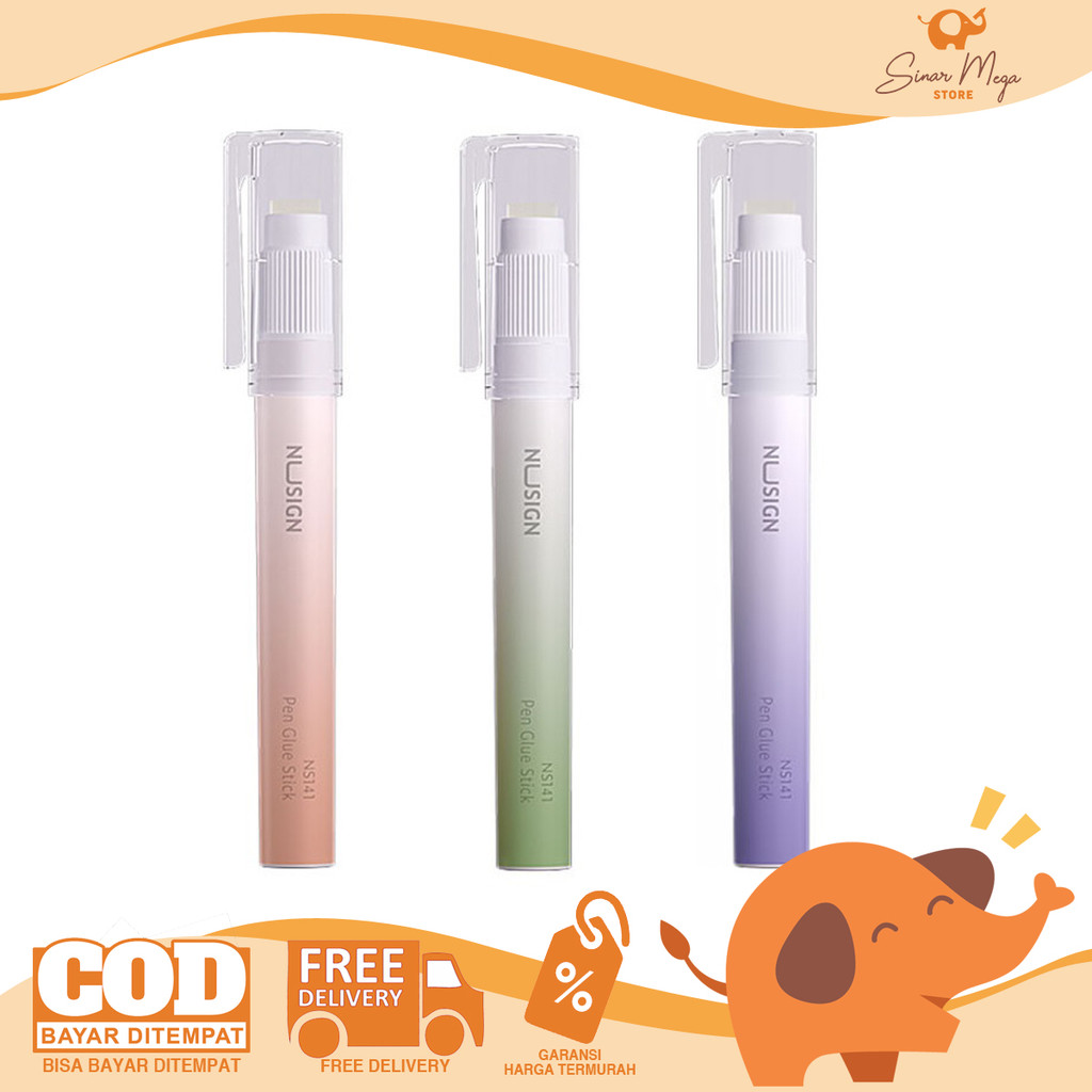 

DELI Pen Glue Stick NS141 Gradient - Lem Batang Putar SATUAN Bentuk Pena Murah