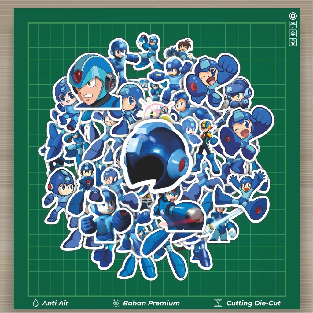 

HOT 50 PCS STIKER Stiker Capcom Series Megaman Rockman Stiker Fashion Cars Decal Dingin Kartu Album Custom Vinyl Anti Air- Sticker Aesthetic Buku Journal Koper Casing HP Tablet Laptop Helm Motor Botol Minum