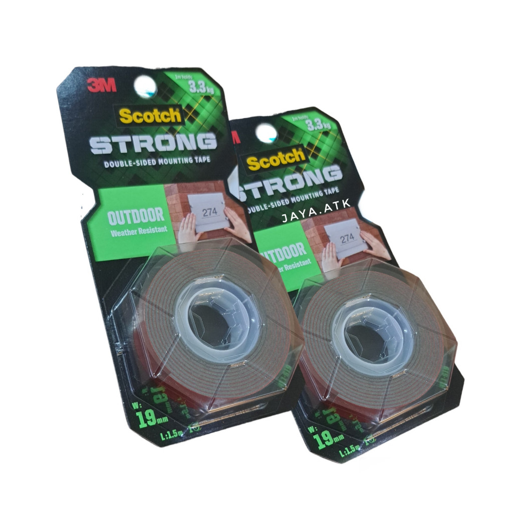

JAMIN MURAH !!!3M SCOTCH DOUBLE TAPE MOUNTING 411-S19 19MM X 1.5M OUTDOOR STRONG 3.3KG(BISA LANGSUNG ORDER)
