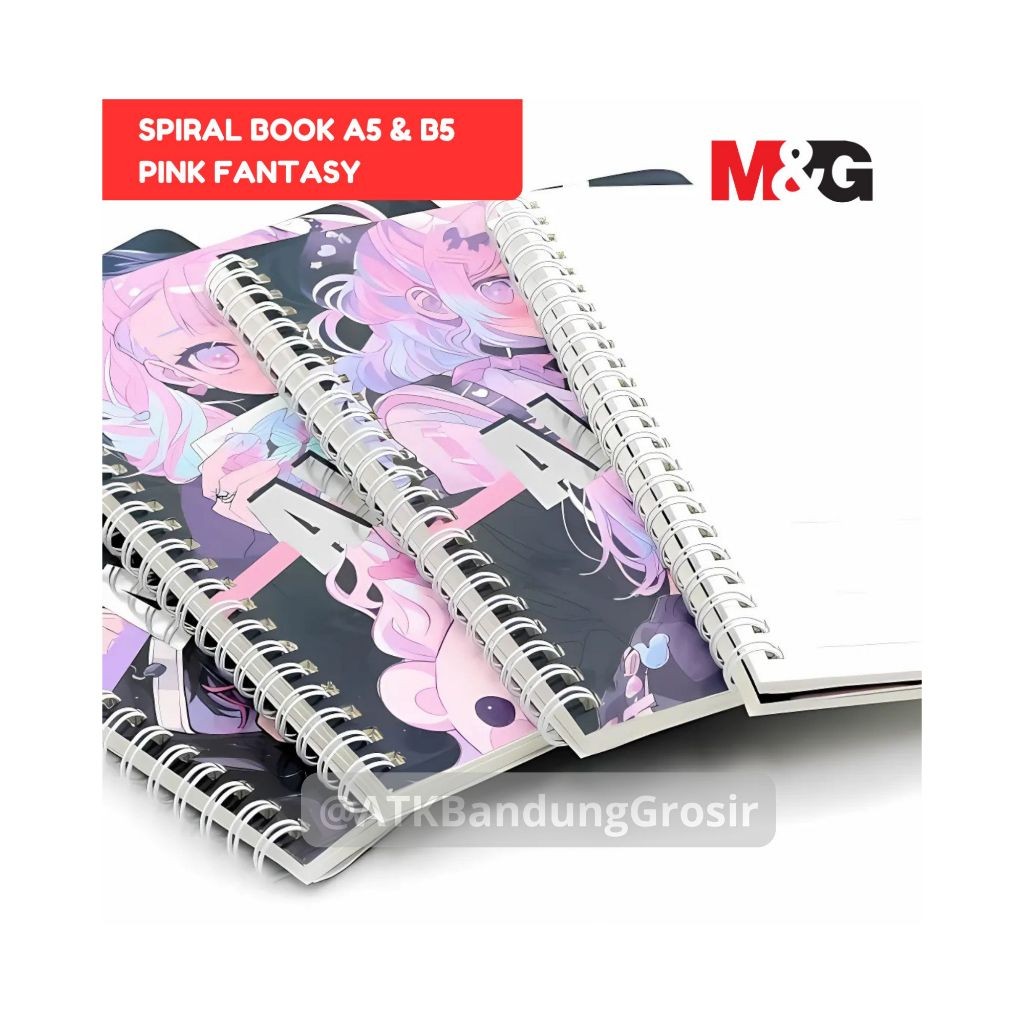 

Note Book Spiral M&G Pink Fantasy Series Notebook A5 & B5 #APNDC025 #APNDG046
