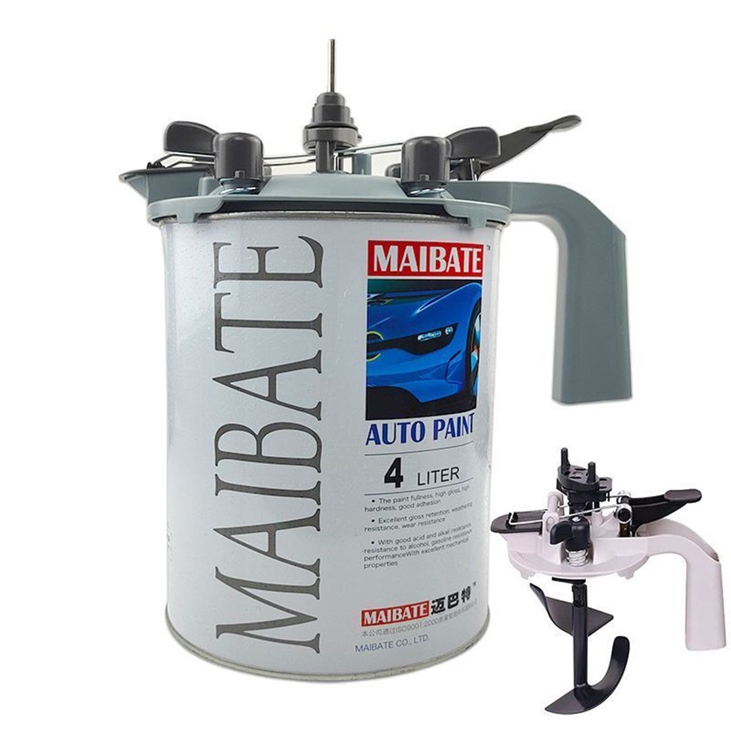 Pengaduk cat, pasta pencampur cat mobil, kaleng pencampur warna satu liter, alat pencampur cat