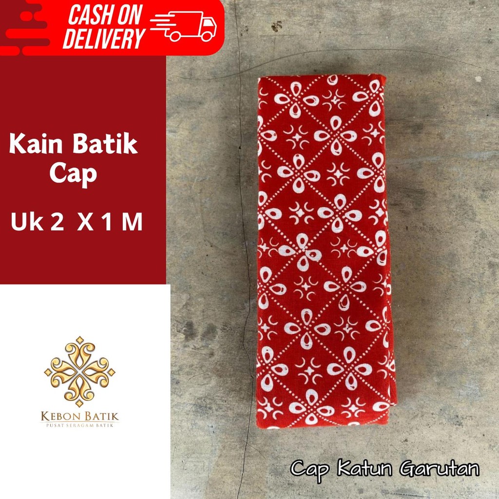 Kain Batik Cap Solo Warna Merah putih 2507300005