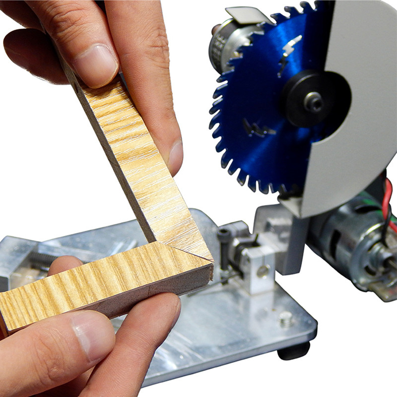 DIY Drill Table Cutting Machine Electric Saw Multifunctional Micro Cutting Machine Aluminum Alloy Ta