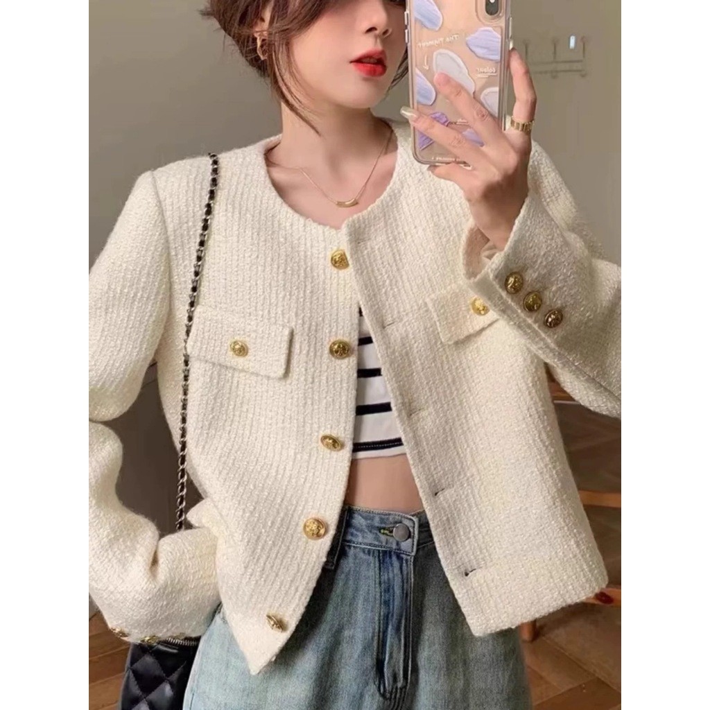 YIMITA outer putih wanita kekinian panjang kekinian outer polos crop pantai kondangan elegan outer c