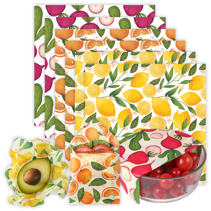 3 sizes(S,M,L) ECO-friendly beeswax wraps for food organic sandwich wrap bowl covers Reusable Beeswa