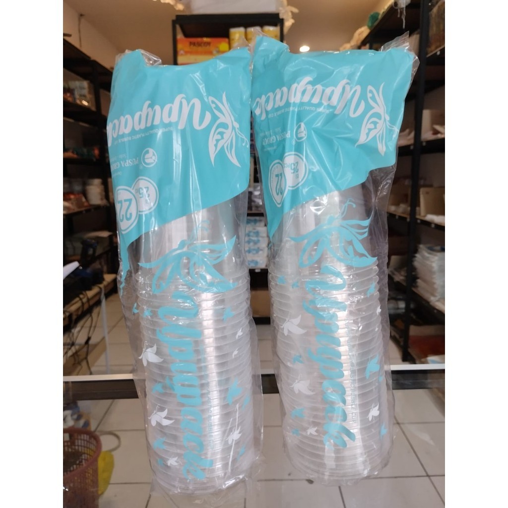 Gelas cup 22oz kupu