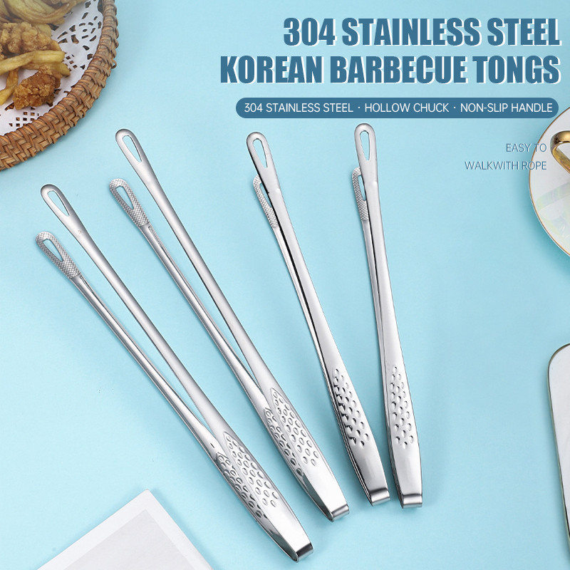 

Klip Makanan Tahan Panas Klip Anti Selip Multifungsi Klip Barbekyu Stainless Steel