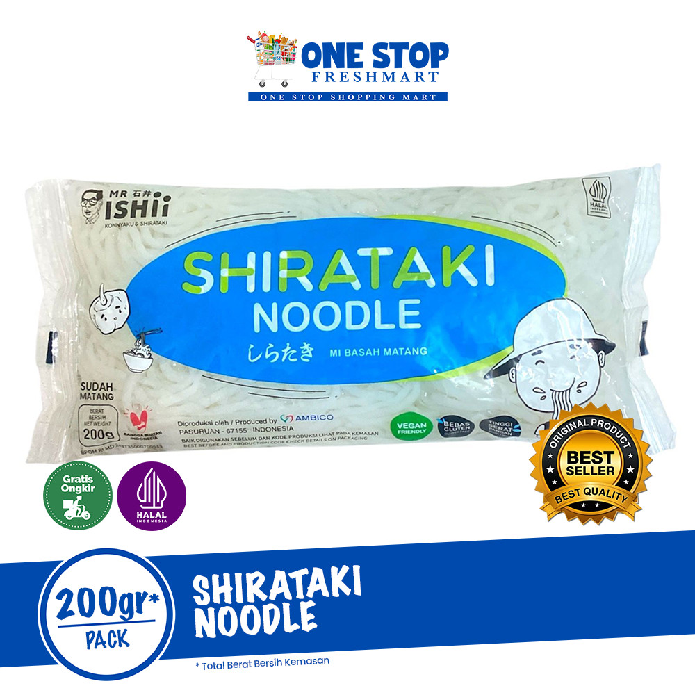 

WET SHIRATAKI - MIE BASAH SHIRATAKI MR.ISHII 200GR