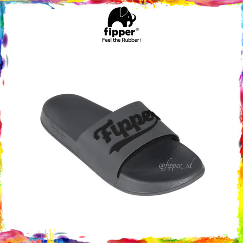 Fipper Slip On Ace Grey Shuttle Black