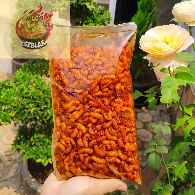 

Seblak krispi makaroni cikruh extra pedas 250gram.s