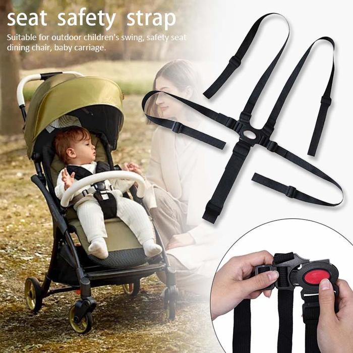Sabuk Pengaman Stroller Bayi 5 Titik  Di Stroller Adjustable Seat Belt Seat Belt Baby Chair Untuk Ku