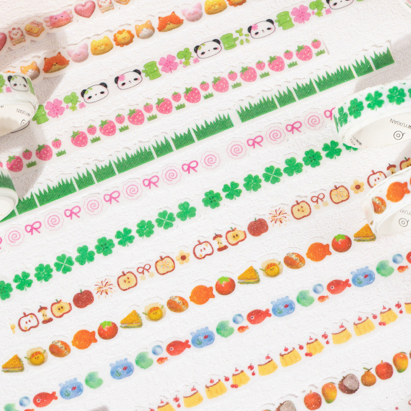 

Little Fresh 5 rolls/ box Decorative Tape Cute Cartoon Special-shaped Washi Tape Journal DIY Tapes Set Korean Style Stationery