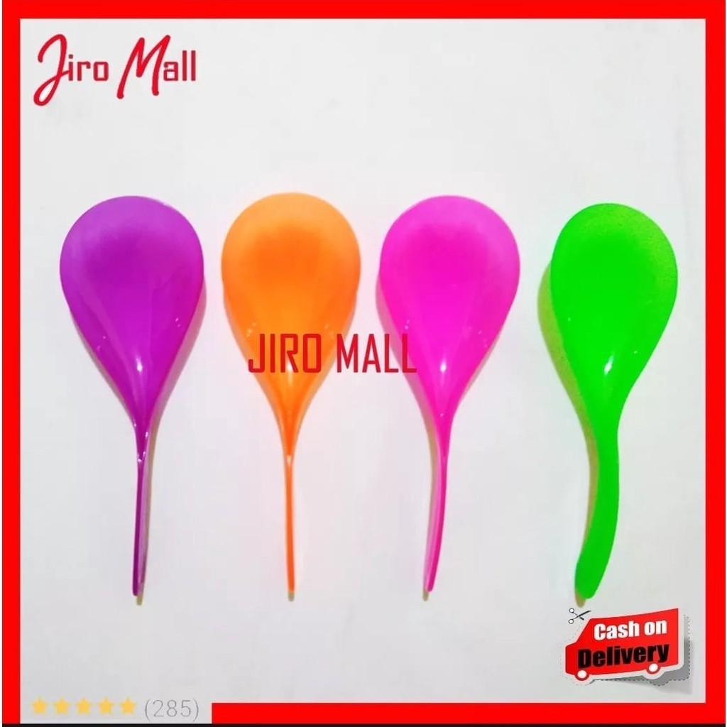 HARGA DISKON  Centong Nasi Plastik Warna Warni 12Pcs, 6Pcs, 3Pcs, 1Pcs / Centong Anti Lengket / Cent