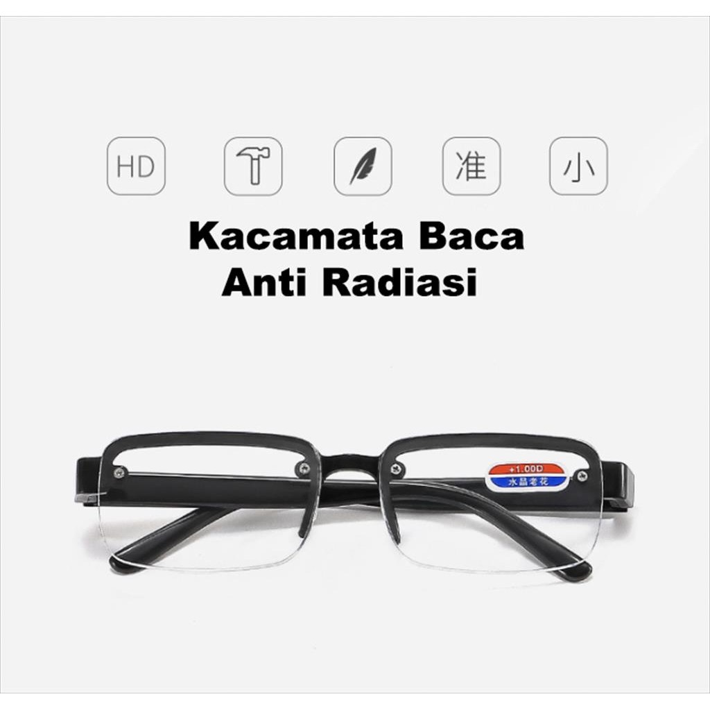 Kacamata Baca Lensa Plus Anti  Radiasi +1.00 s/d + 4.00  Kacamata 3089 McQueen Accessories Indonesia