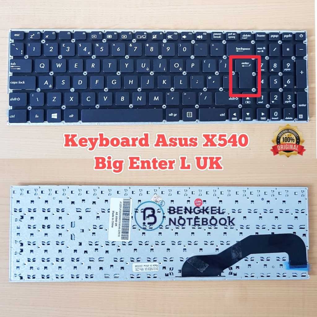 Keyboard Asus X540 X544 X540L X540LA X540LJ X540S X540SA X540SC X540Y X543U R540 R540L Big Enter L V