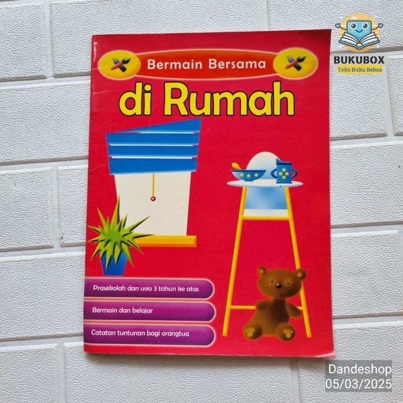 Bermain Bersama Di Rumah - Prasekolah Usia 3+ - Buku Anak Bekas Preloved