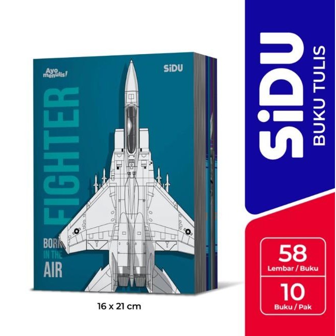

SIDU Buku Tulis Sekolah 38/58 Lembar 21x16cm (10 BUKU) - 38Lbr (10 BUKU)