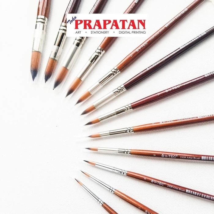 

Kuas Lukis V-TEC 230R Round per pc / V-TEC Round Paint Brush - 6