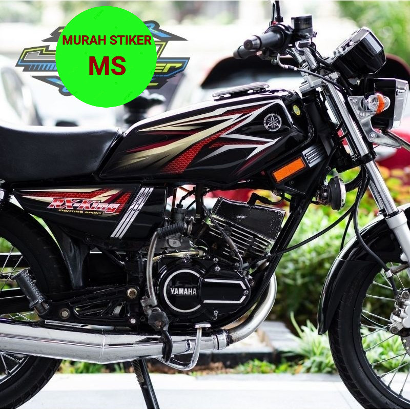 STIKER STRIPING ORI YAMAHA RX KING 2005 MERAH STIKER RX KING MERAH 2005