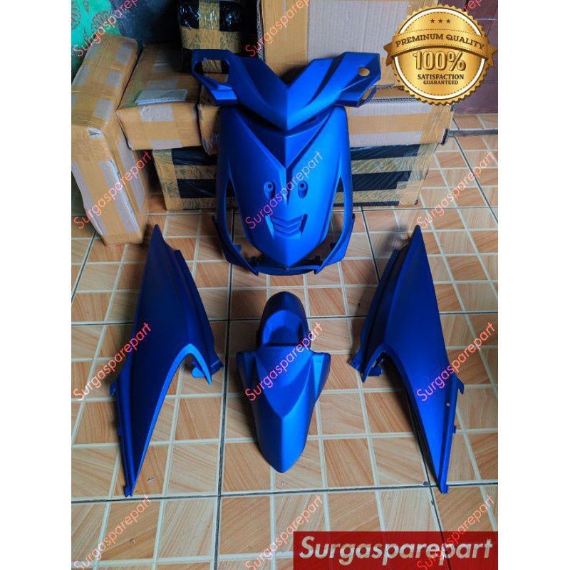 FULLSET BEAT KARBU BIRU DOFF 2008-2012 - fullset body halus beat karbu biru doff