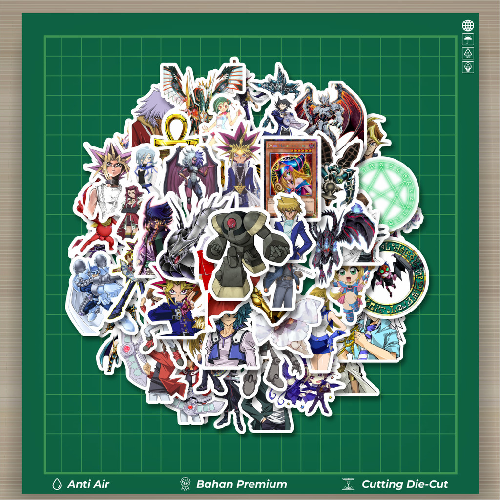 

HOT 50 PCS STIKER Stiker Anime Series Yu-Gi-Oh! Karakter V2 Stiker Fashion Cars Decal Dingin Kartu Album Custom Vinyl Anti Air- Sticker Aesthetic Buku Journal Koper Casing HP Tablet Laptop Helm Motor Botol Minum