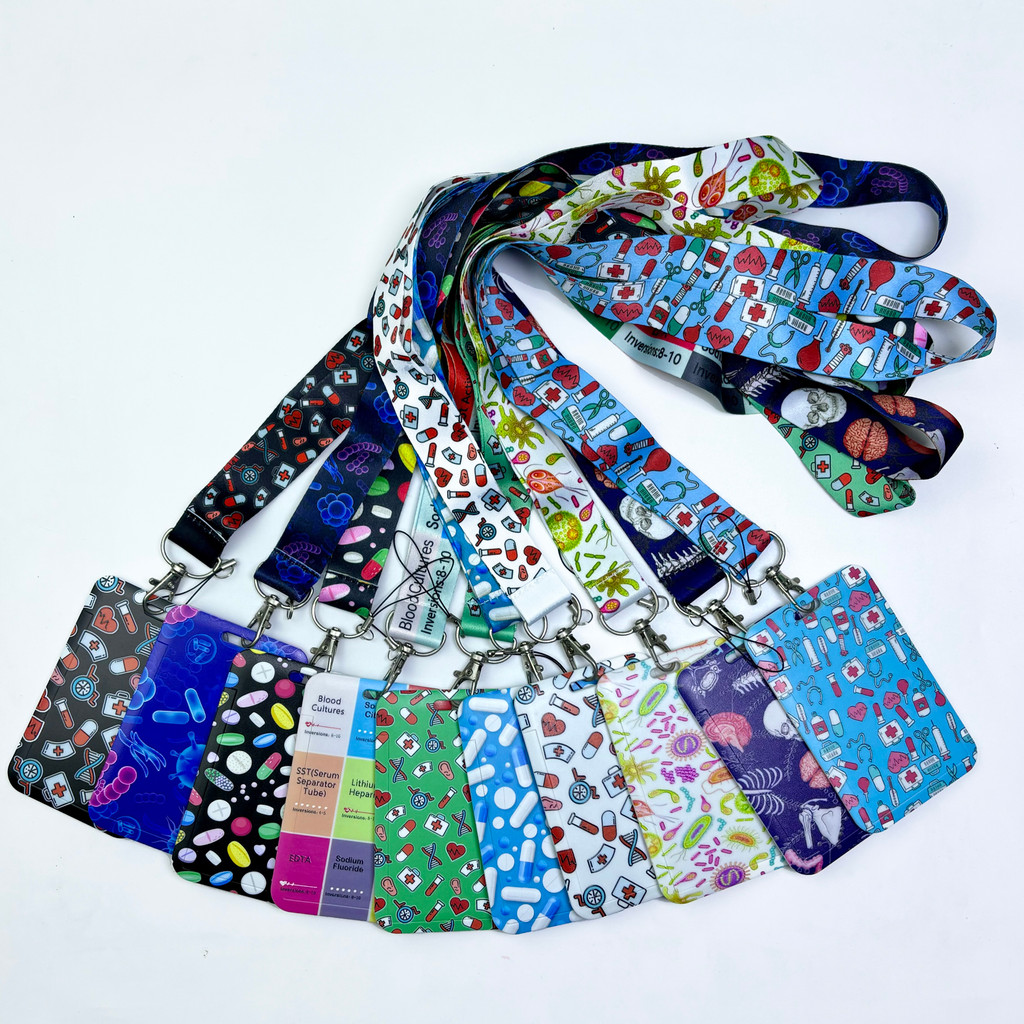 

Medical Lanyard Credit Card ID Holder Badge Doctor Nurse Student Women Travel Bank Bus Business Card Cover Badge