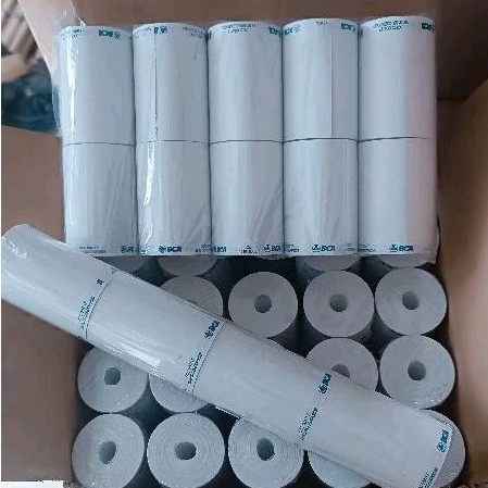 

100 Roll Kertas thermal EDC logo bca 57x40mm Termurah