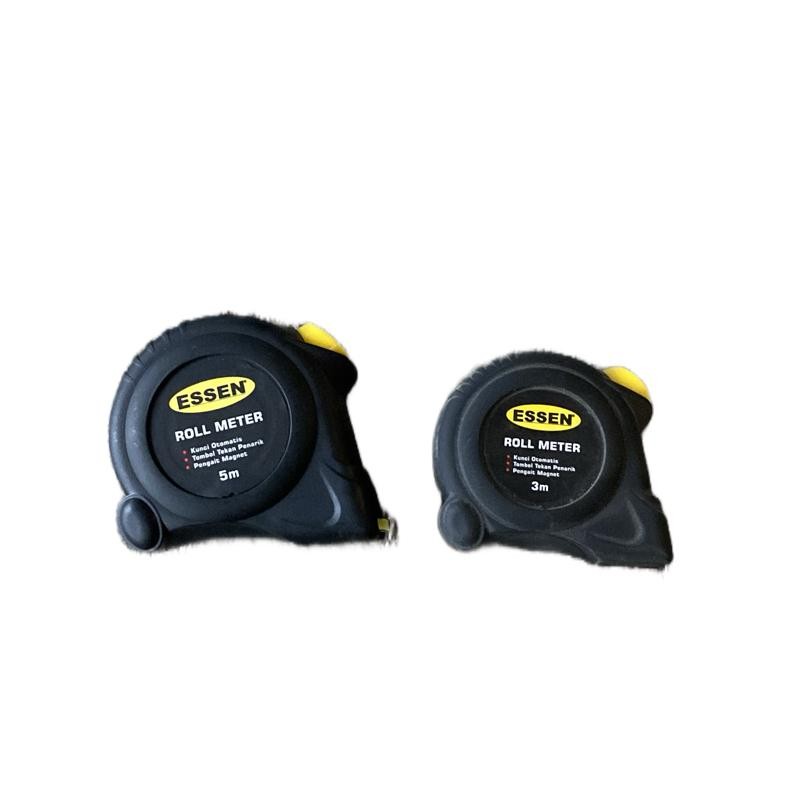 ESSEN Meteran 3M 5M  Self Lock ESSEN / Meter Meteran 3 5 Meter Tukang Bangunan Kayu Roll ESSEN