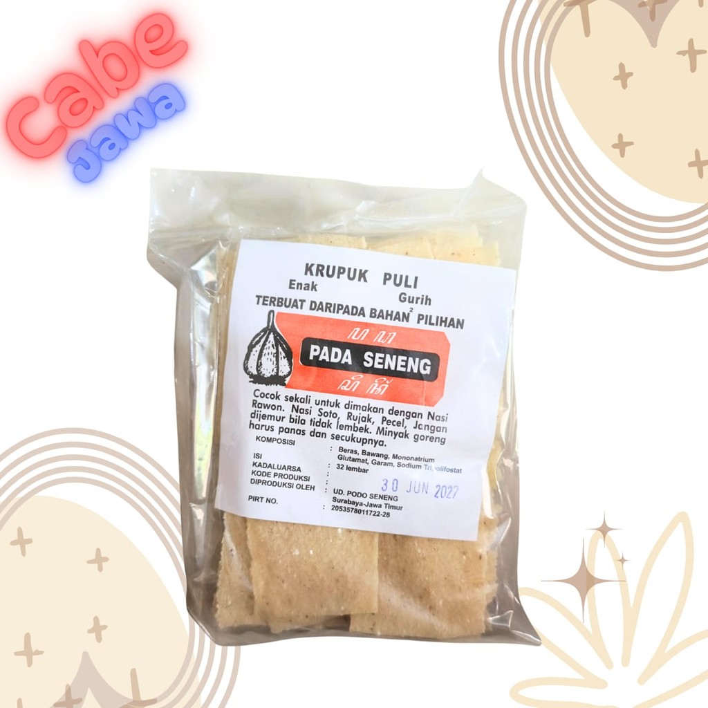 

Kerupuk Puli mentah PADA SENANG 32 lembar