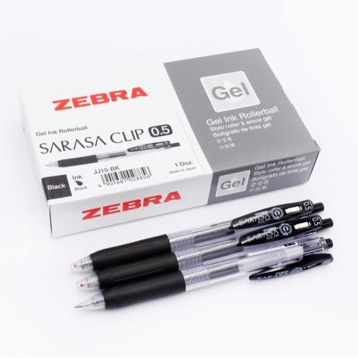 

Sale Zebra Pulpen Gel Sarasa 05, 07, 1.0 (1 lusin) = 12 pcs - Hitam 0.5 mm Tbk
