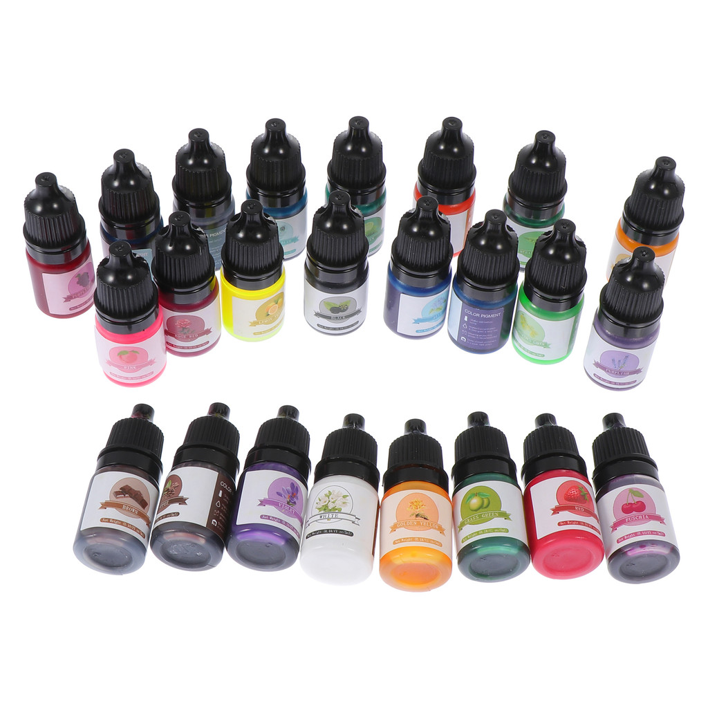 

24 Pcs Resin Pigment Colorful Colorant Epoxy Craft Dyeing Material Nail Jewelry Making DIY