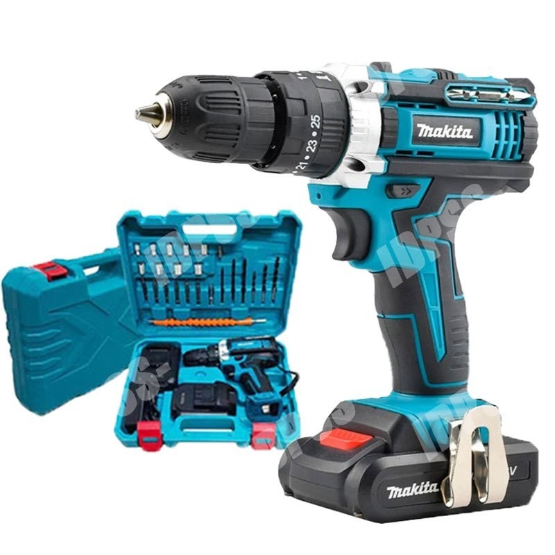 Makita DF331 Bor Tangan Listrik Tanpa Kabel 68V Bor Impact Bor Obeng Listrik Multi-alat