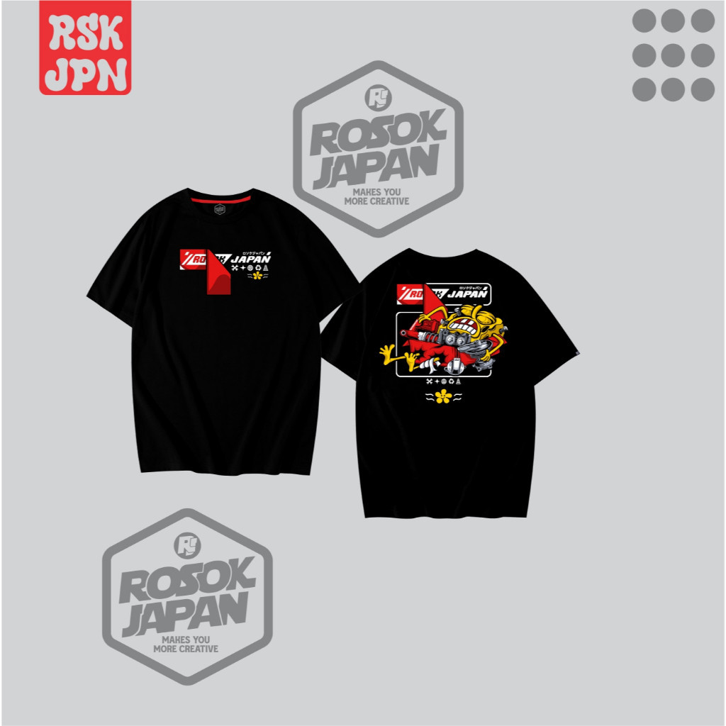 KAOS ROSOK JAPAN RSK JPN 024 / LENGAN PENDEK MOTIF KARTUN SB
