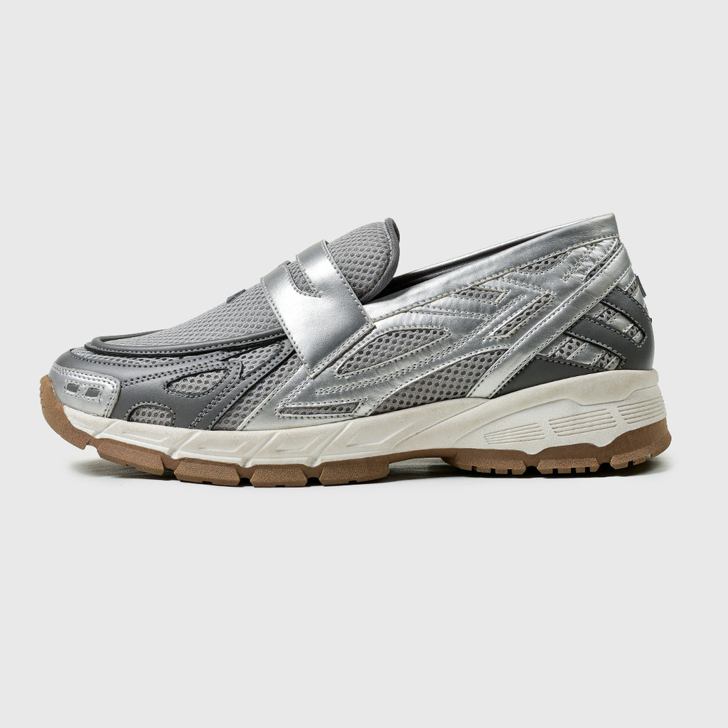 ARF Sepatu Slip On Casual Loafer Pria VELOCITY SILVER GREY Formal Sneakers Kasual Shoes