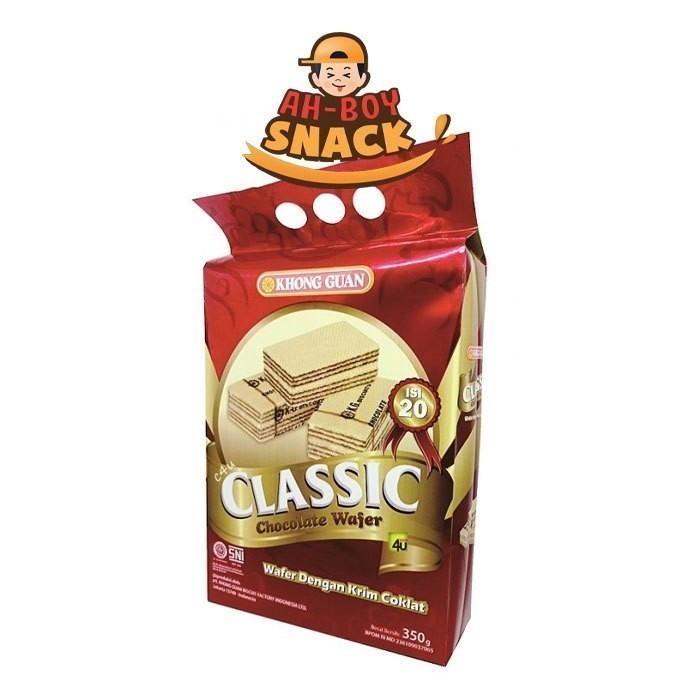 

KHONG GUAN WAFER CLASSIc 350 GRAM - WAFER KRIM COKELAT CLASSIC 350 GRAM