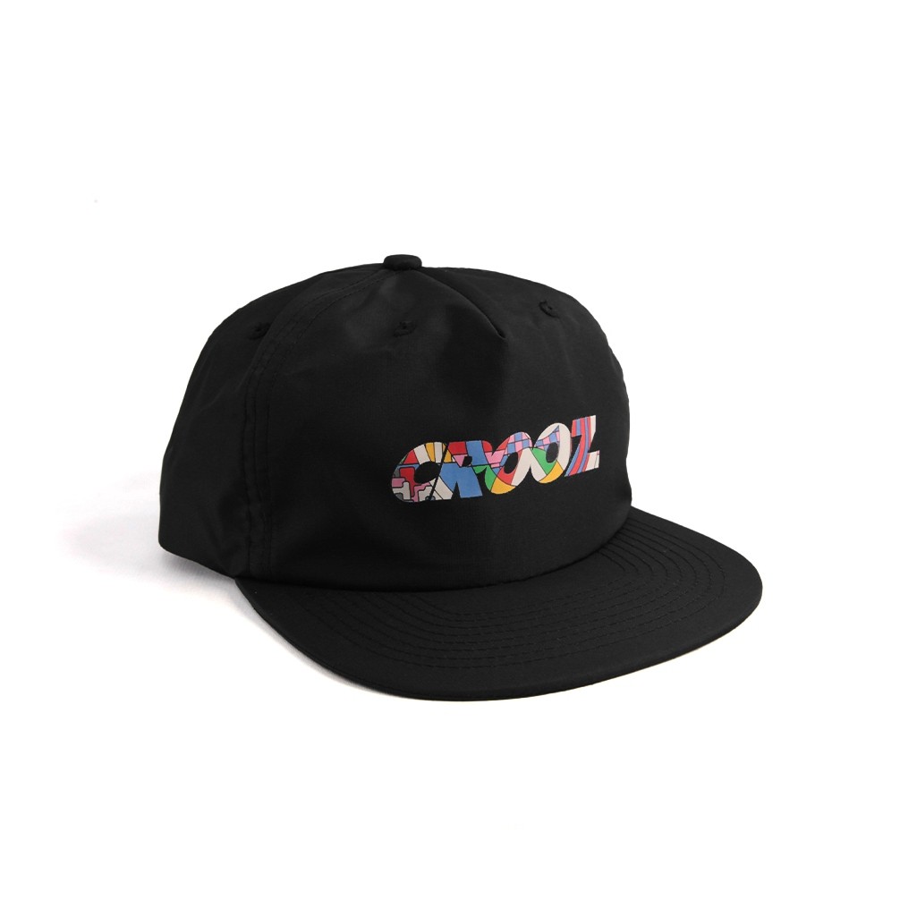 ITALICS POP | CROOZ SNAPBACK HAT | NYLON BLACK