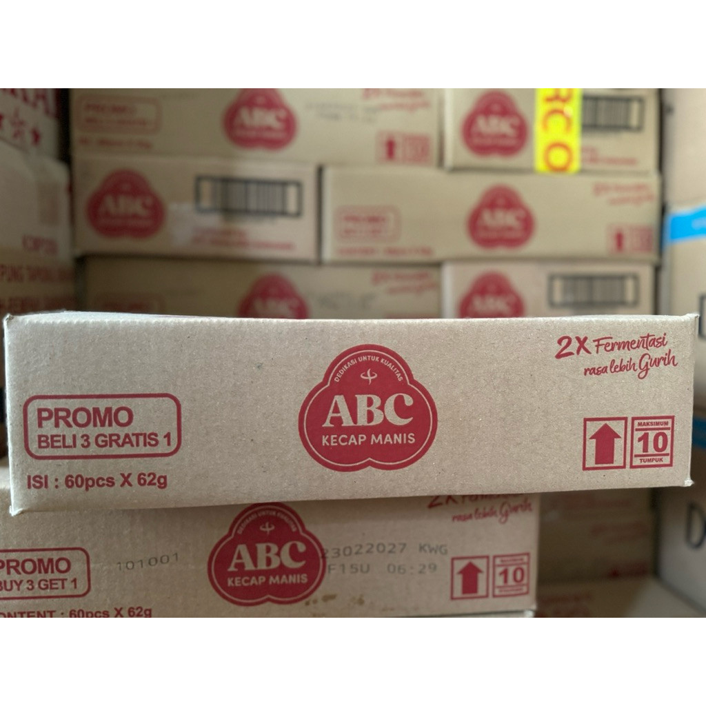 

Kecap Manis ABC 62 gram @ 60 pcs / 1 dus