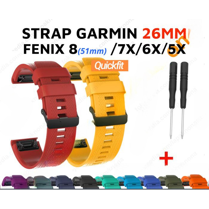 [Aksseoris Watch] QUICKFIT 26mm Strap Garmin Fenix 8 51mm / 7X / 6X / 5X / 3 / 3 HR Plus Pro Sapphir