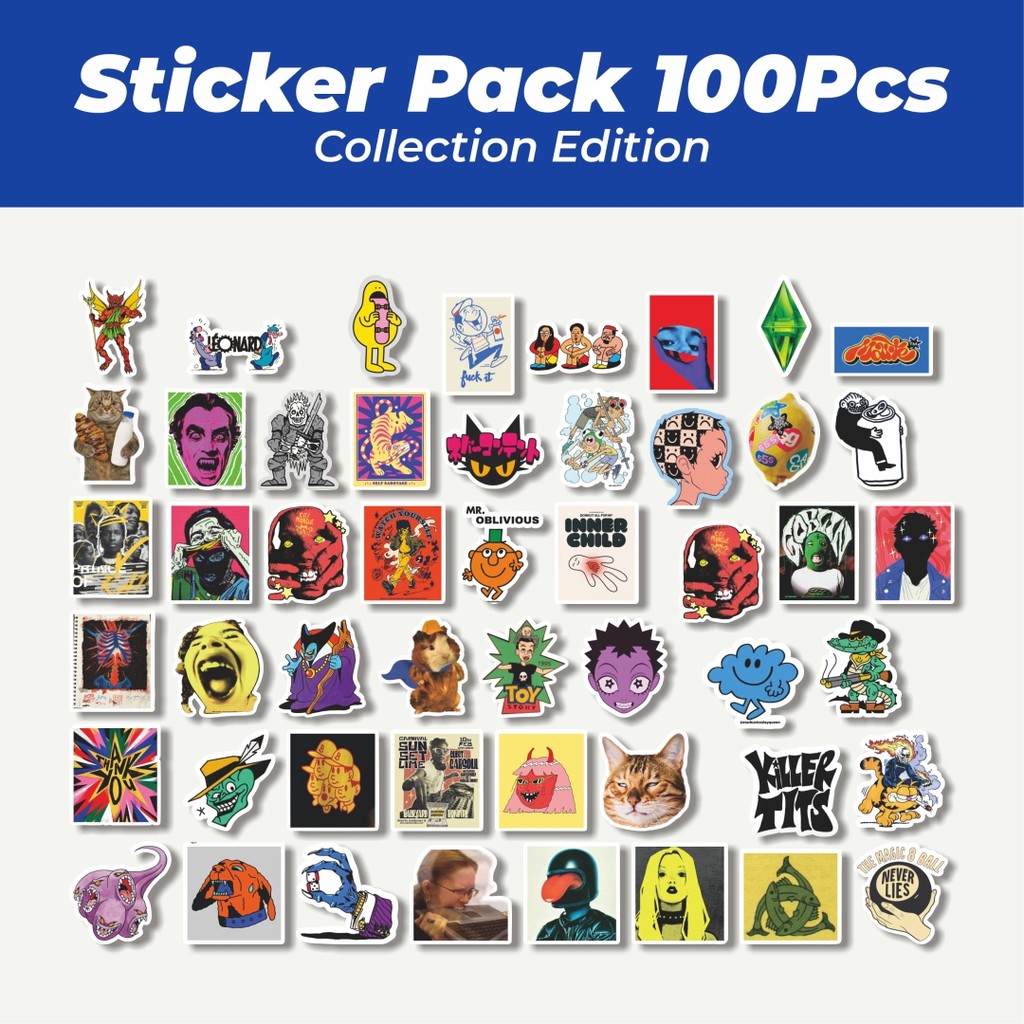 

Hot Stiker Random V6 Lucu Anti Air Stikers Berperekat Waterproof Sticker Decal Buat Motor Helm Buku Journal Koper Casing HP Laptop Botol Minum
