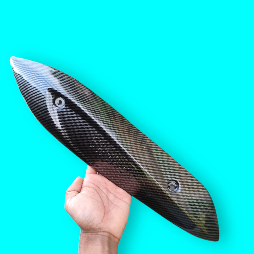 Black carbon tutup tameng knalpot mio sporty mio smile VARIASI99PART