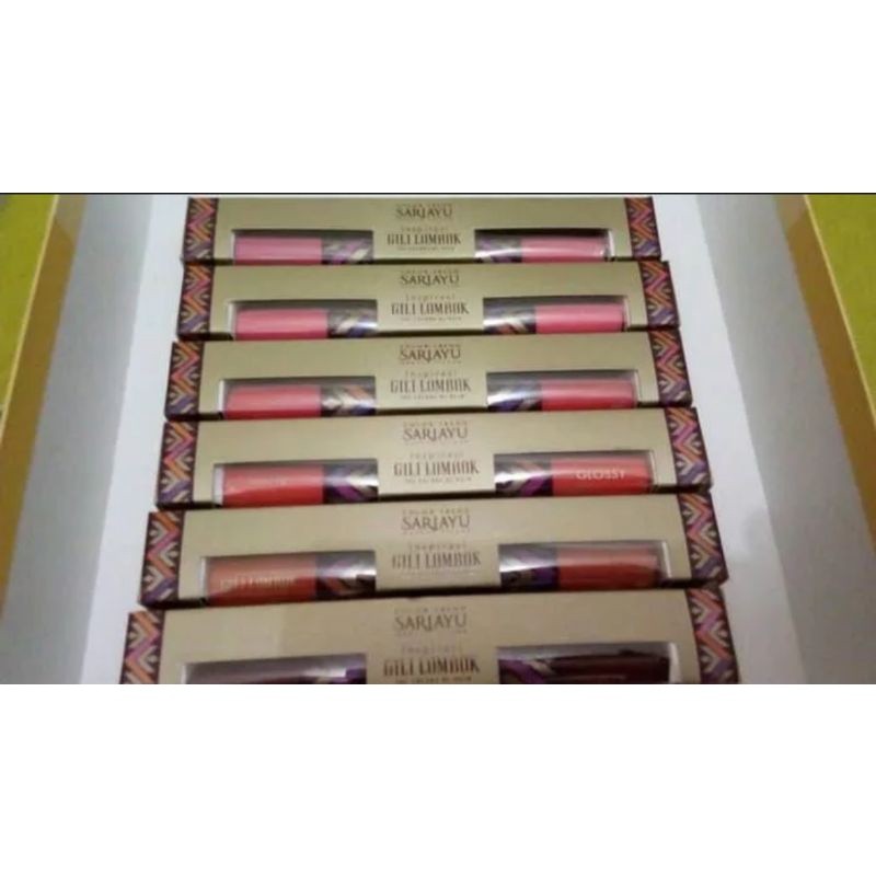 Sariayu duo lip color matte & glossy shade 06