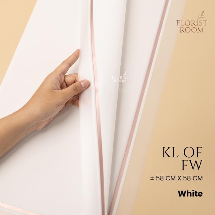 

TERBARU!! 20 Lembar KL of FW - Cellophane Bunga - White