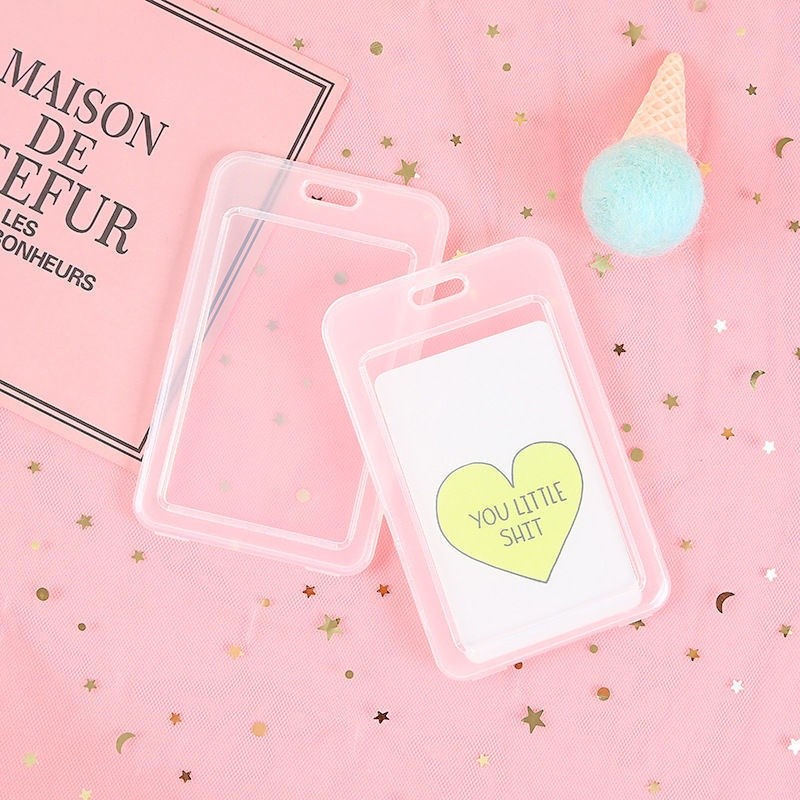 

CARD HOLDER TRANSPARAN / FRAME ID CARD CLEAR / TEMPAT ID CARD POLOS TRANSPARAN BISA UNTUK 2 KARTU