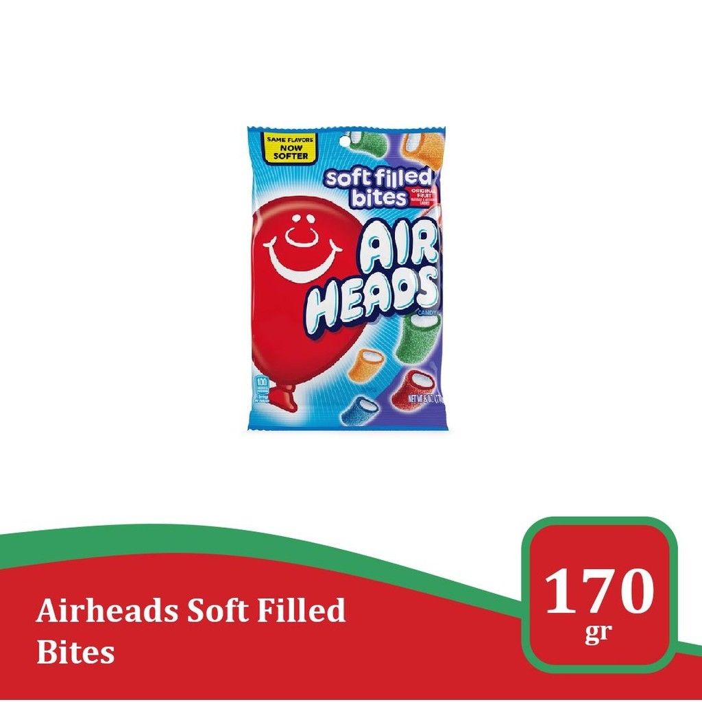 

Airheads Soft Filled Bites 6 oz - permen asam import USA