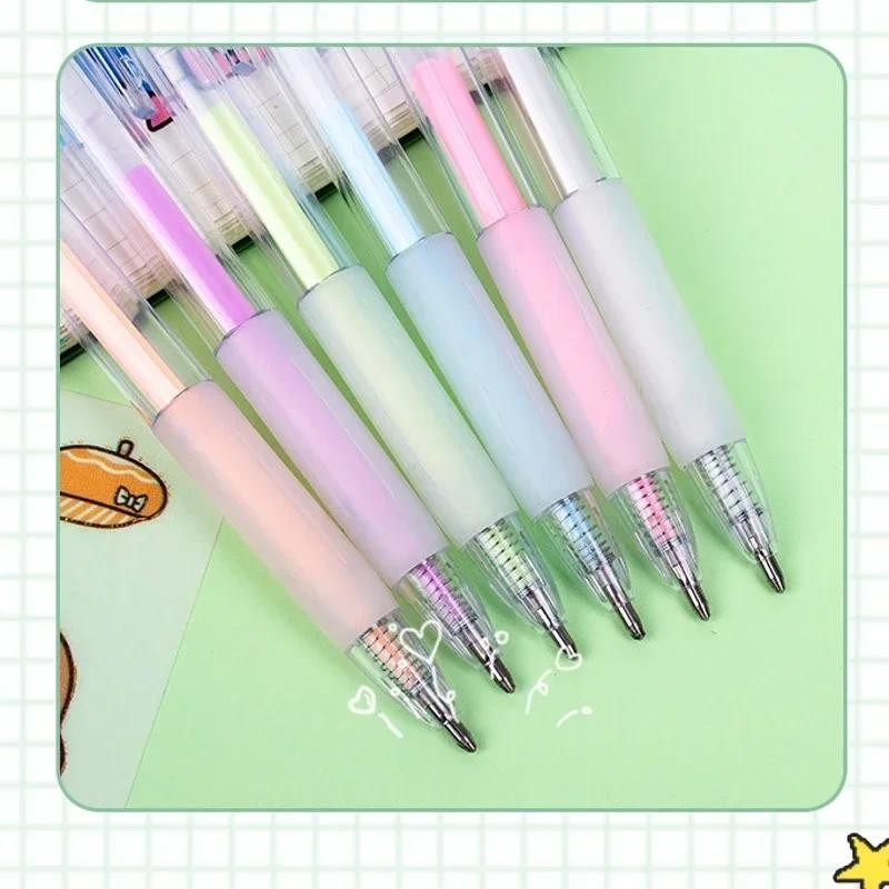 

6PCS Candy Color Quick-Drying Glue Pen Manual Solid Glue Stick Student Handbook Diy High Viscosity Glue Office