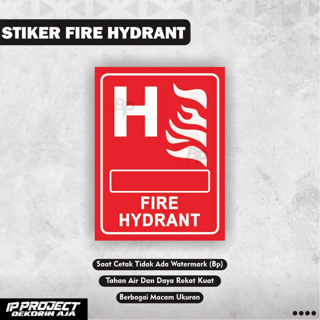 

Sign Sticker Fire Hydrant / Stiker Pemadam Api / Stiker Penunjuk Alat Pemadam Kebakaran