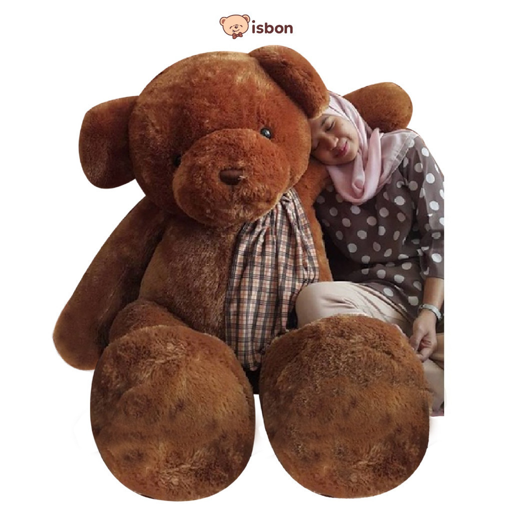 Boneka beruang teddy bear super jumbo 1,5 meter bahan bulu halus super premium istana boneka